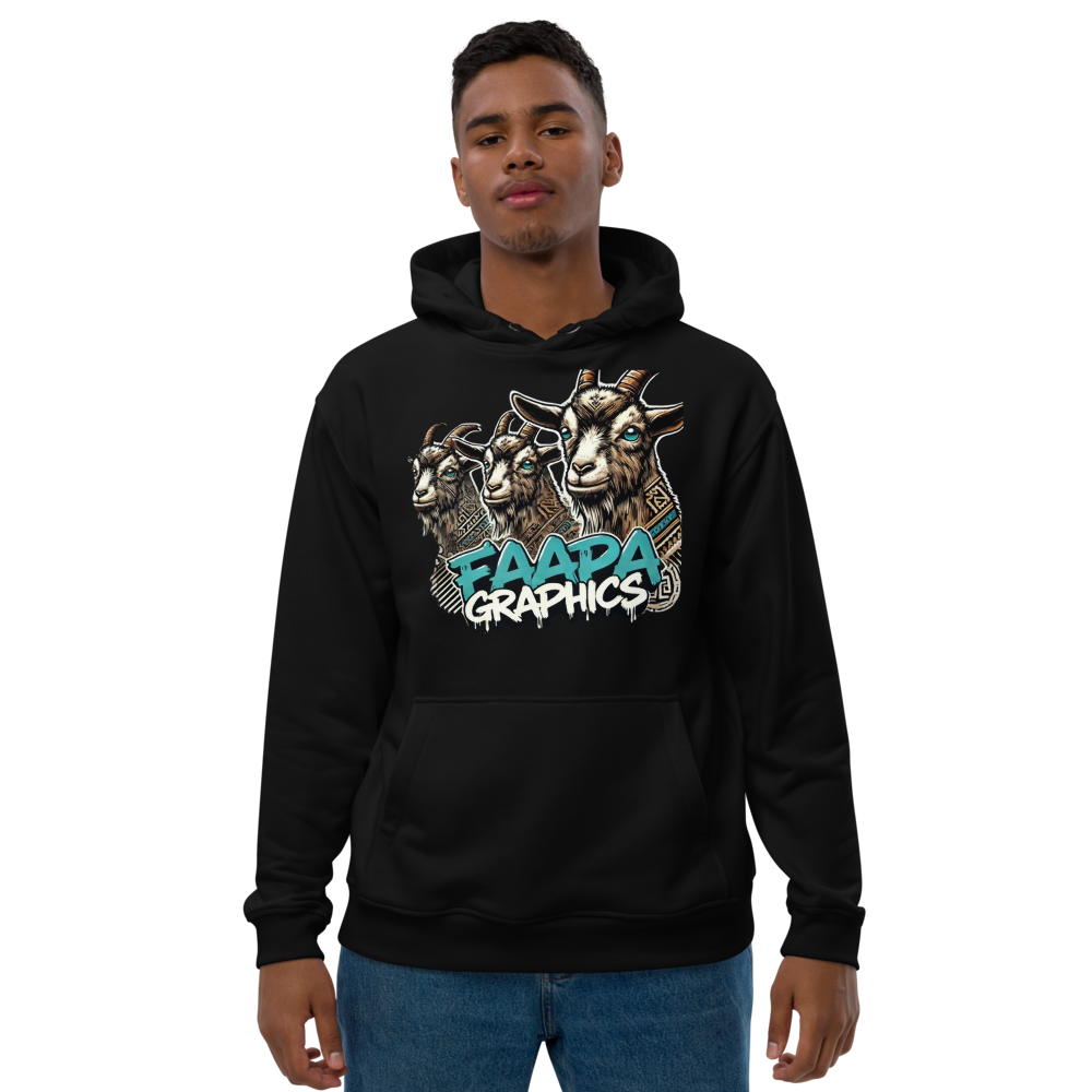 Goat Graphic Men's Hoodie FA'APA GRAPHICS