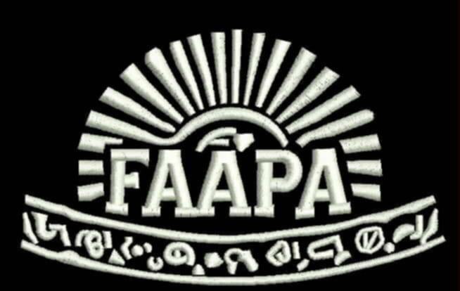 Faapa Graphics single self activated adhesive patches, iron on or heat press on garments, such as hats  shirts, backpacks and other apparel. FA'APA GRAPHICS