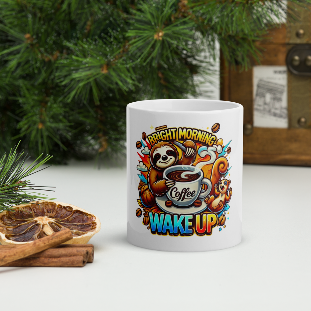 Morning Sloth Mug FA'APA GRAPHICS