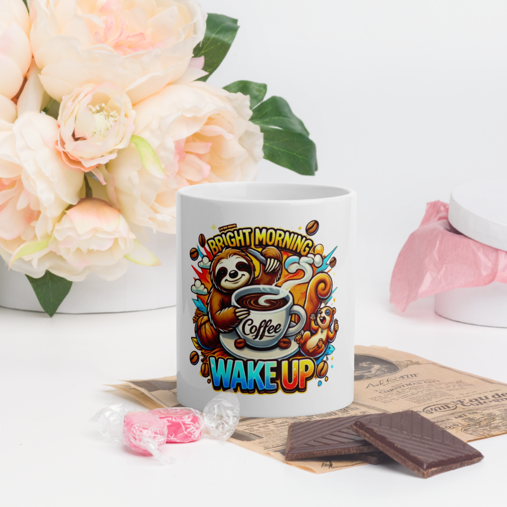 Morning Sloth Mug FA'APA GRAPHICS