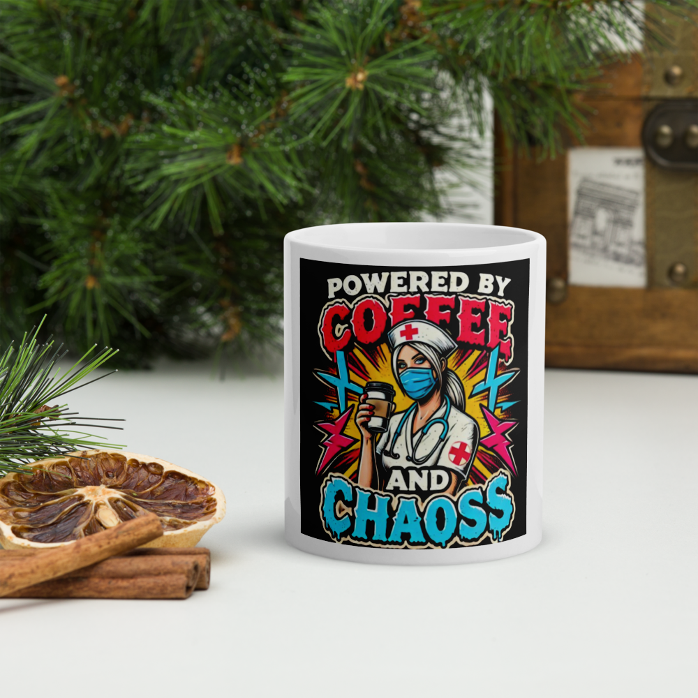 Nurse Coffee Chaos Mug FA'APA GRAPHICS