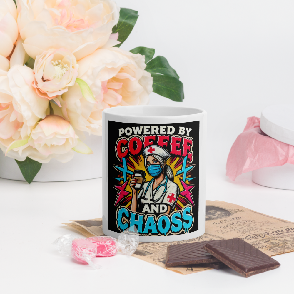 Nurse Coffee Chaos Mug FA'APA GRAPHICS