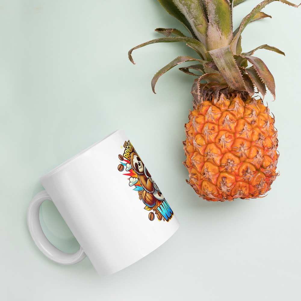 Morning Sloth Mug FA'APA GRAPHICS