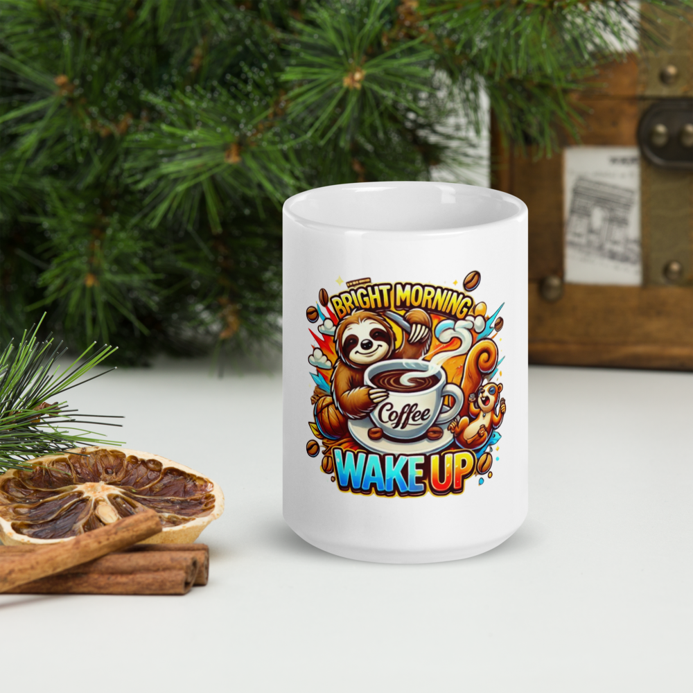 Morning Sloth Mug FA'APA GRAPHICS