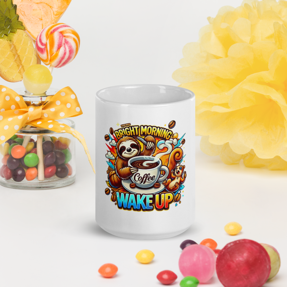 Morning Sloth Mug FA'APA GRAPHICS
