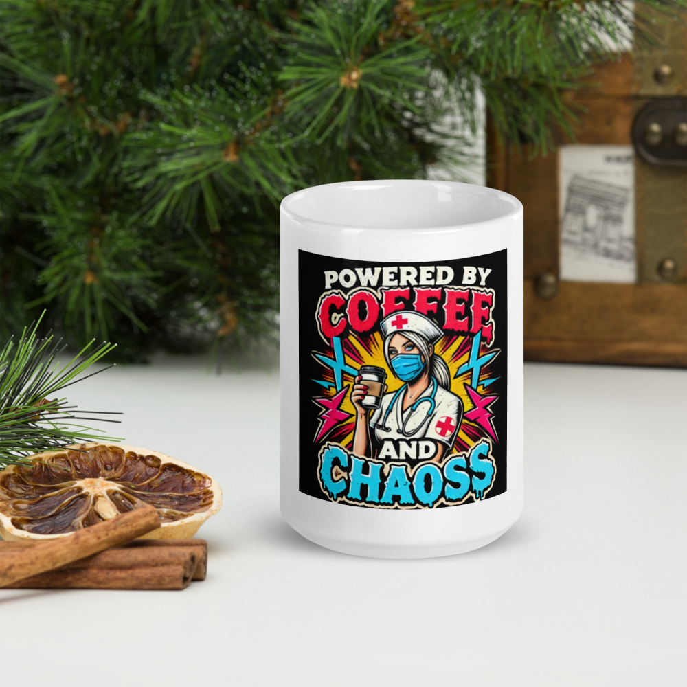 Nurse Coffee Chaos Mug FA'APA GRAPHICS