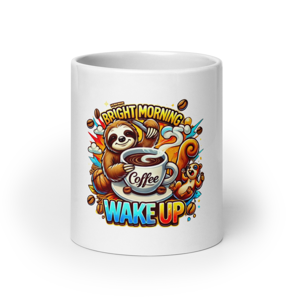 Morning Sloth Mug FA'APA GRAPHICS