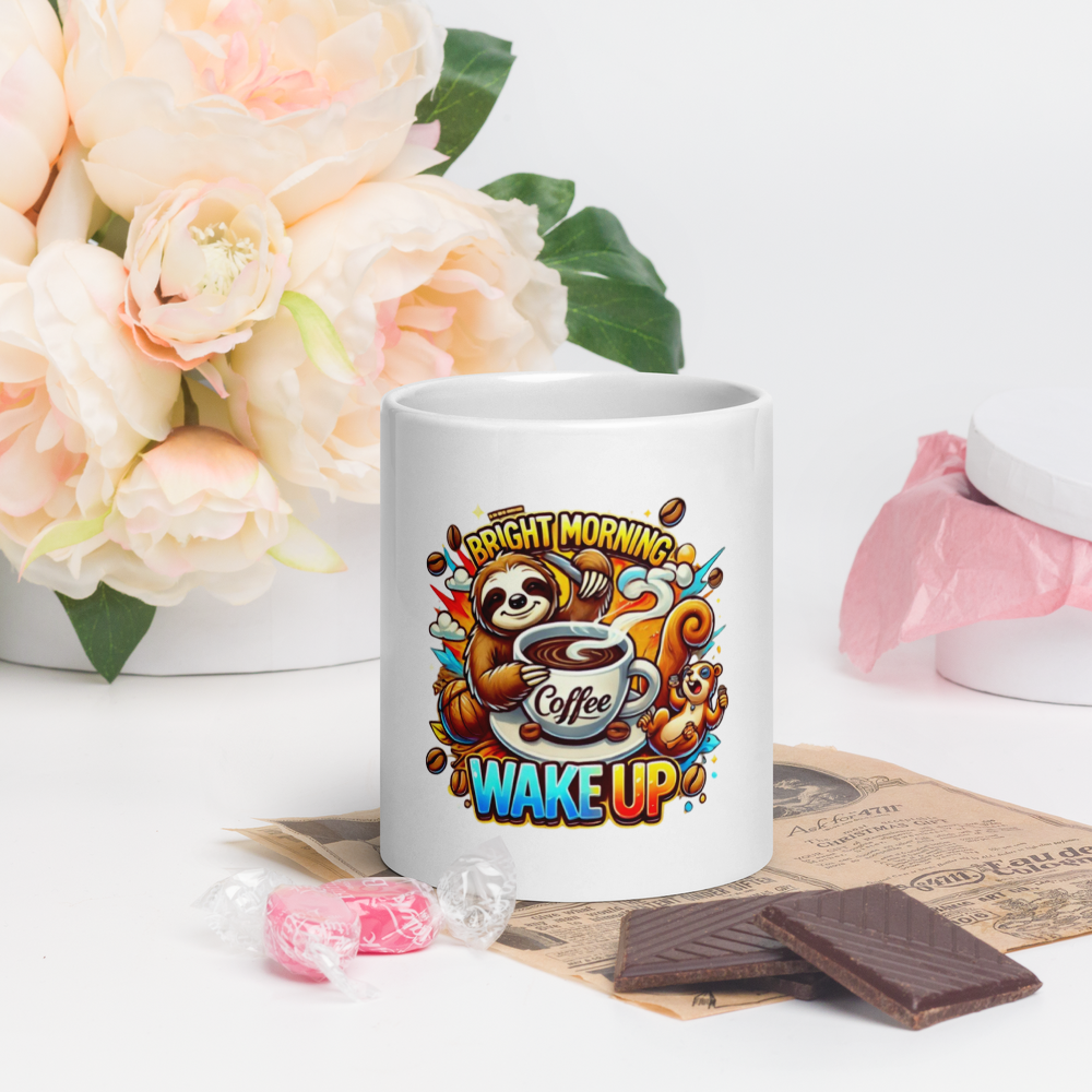 Morning Sloth Mug FA'APA GRAPHICS