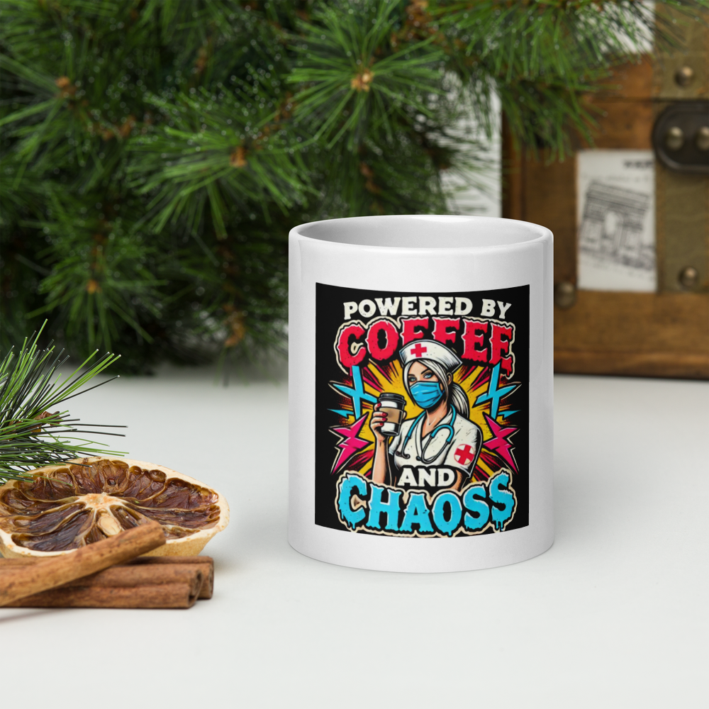 Nurse Coffee Chaos Mug FA'APA GRAPHICS