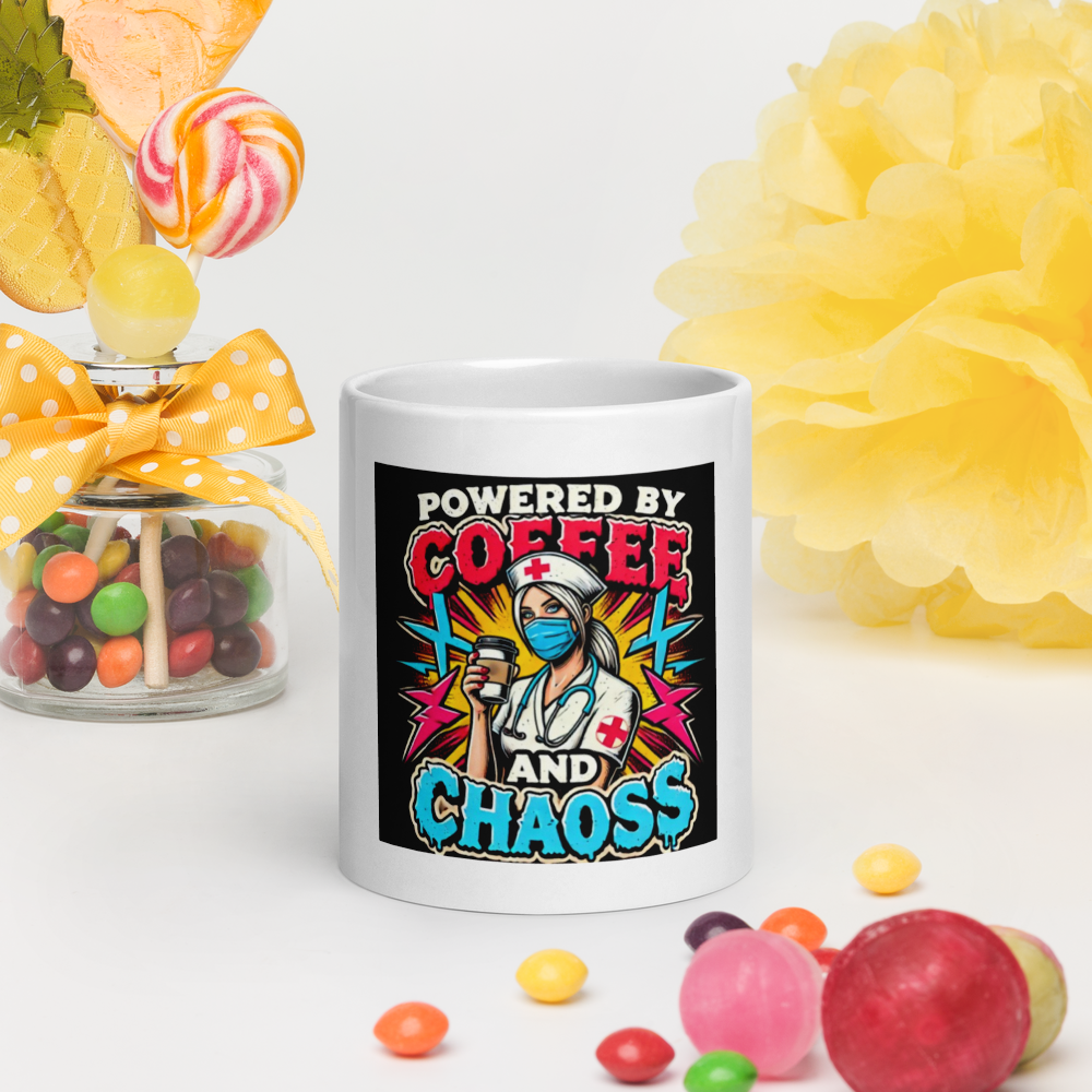 Nurse Coffee Chaos Mug FA'APA GRAPHICS